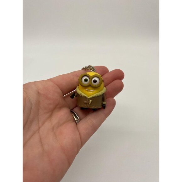 Upcycled Despicable Me Minions Key Chain: Vintage Toy Charm for Purses & Bags - Picture 4 of 5